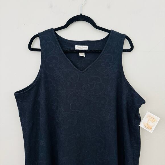 Intimate Essentials Black Sleeveless Evening Dress Women’s Size 1X - Picture 2 of 7